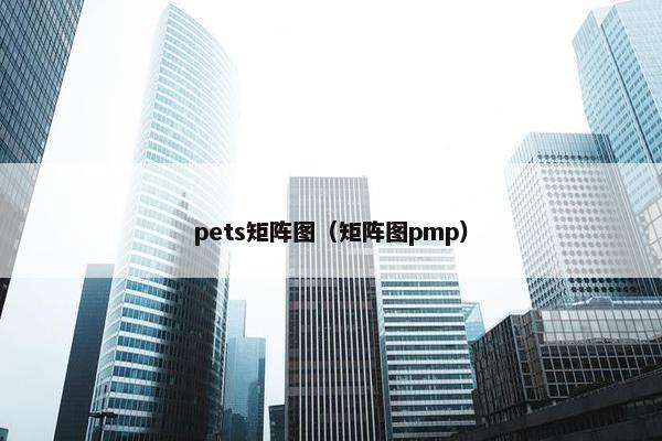 pets矩阵图（矩阵图pmp）