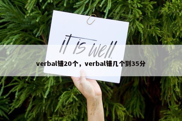 verbal错20个，verbal错几个到35分