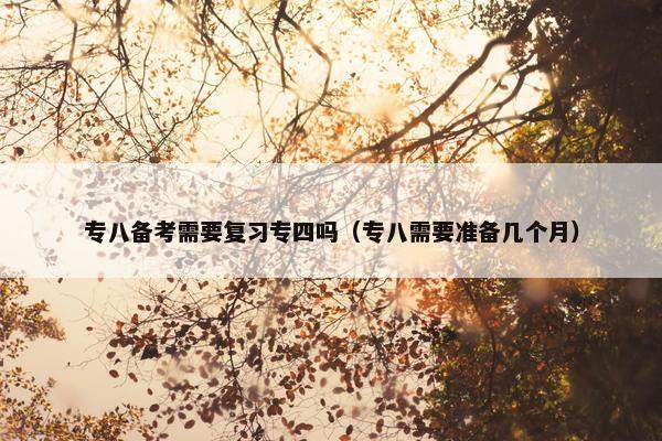专八备考需要复习专四吗（专八需要准备几个月）