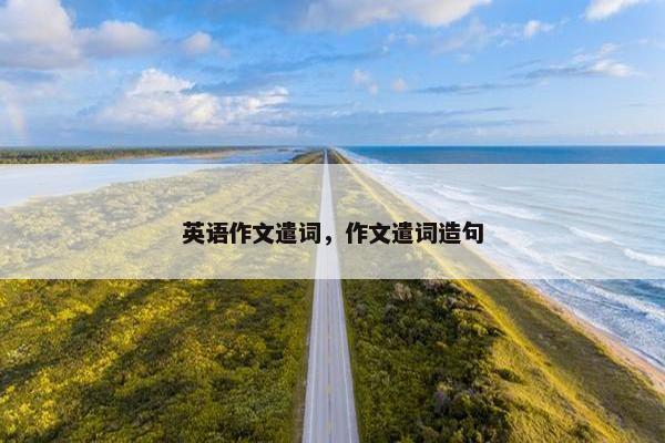 英语作文遣词，作文遣词造句