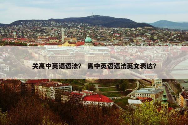 关高中英语语法？ 高中英语语法英文表达？