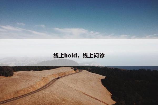 线上hold，线上问诊