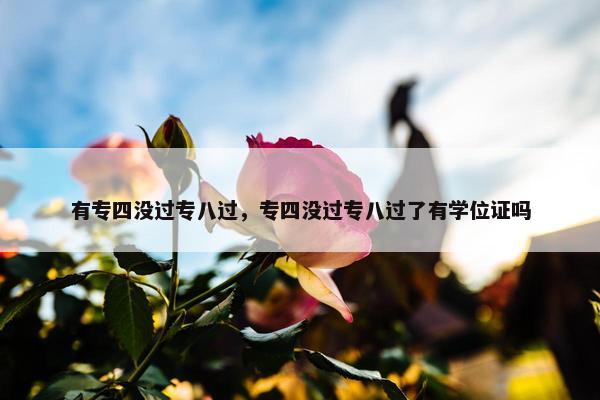 有专四没过专八过，专四没过专八过了有学位证吗
