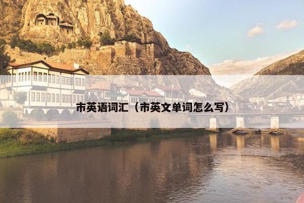 市英语词汇（市英文单词怎么写）