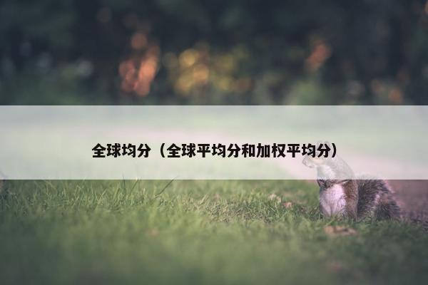 全球均分（全球平均分和加权平均分）