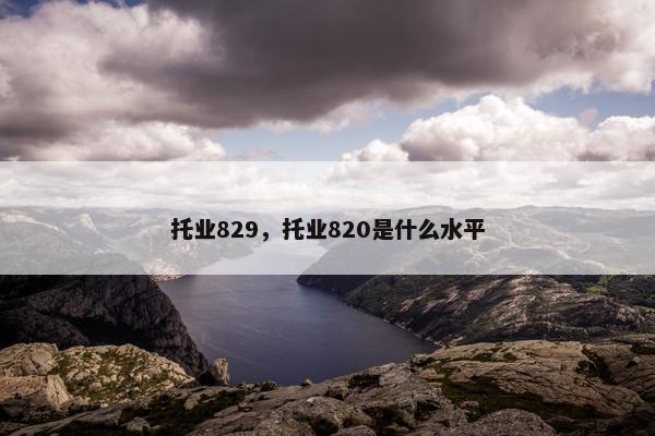 托业829，托业820是什么水平