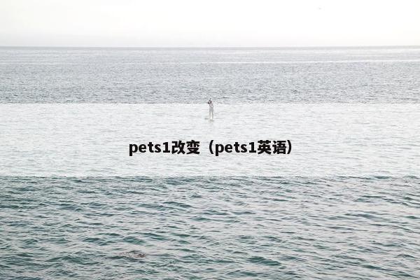 pets1改变（pets1英语）