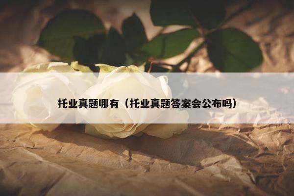 托业真题哪有（托业真题答案会公布吗）