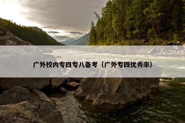 广外校内专四专八备考（广外专四优秀率）