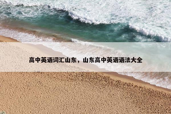 高中英语词汇山东，山东高中英语语法大全