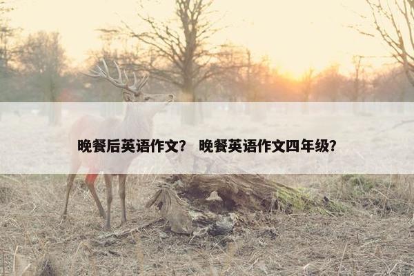晚餐后英语作文？ 晚餐英语作文四年级？