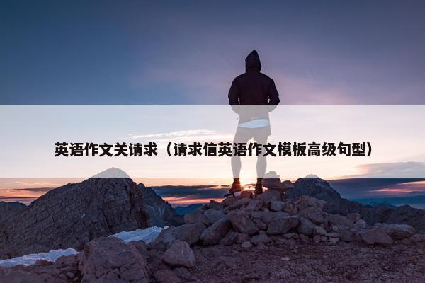 英语作文关请求（请求信英语作文模板高级句型）