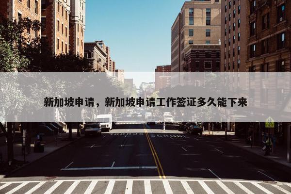 新加坡申请，新加坡申请工作签证多久能下来