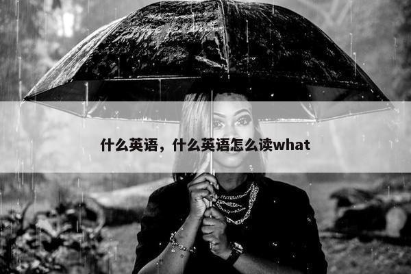 什么英语，什么英语怎么读what
