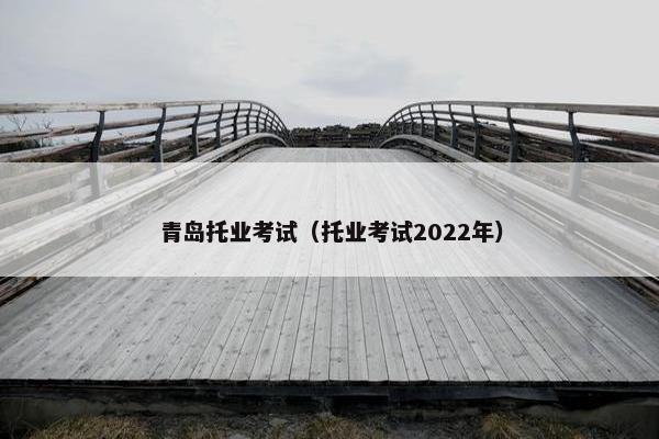 青岛托业考试（托业考试2022年）