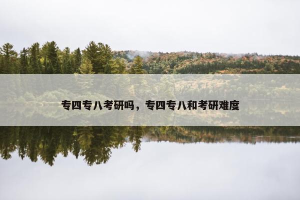 专四专八考研吗，专四专八和考研难度