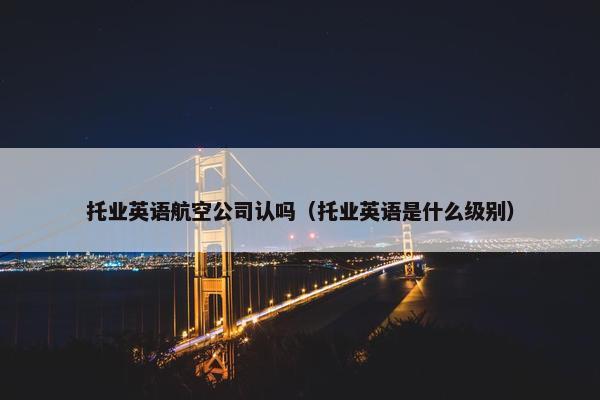 托业英语航空公司认吗（托业英语是什么级别）