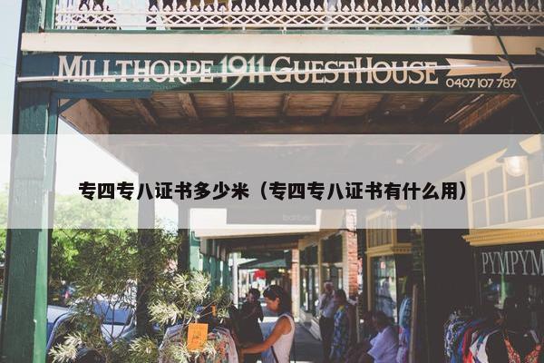 专四专八证书多少米（专四专八证书有什么用）