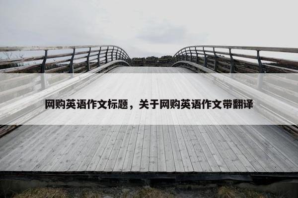 网购英语作文标题，关于网购英语作文带翻译