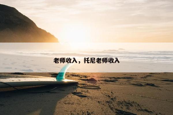 老师收入，托尼老师收入