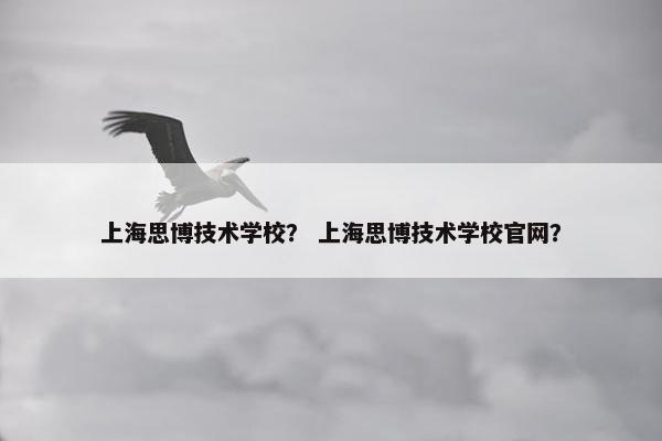 上海思博技术学校？ 上海思博技术学校官网？