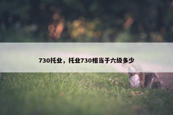 730托业，托业730相当于六级多少