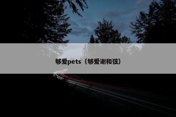 够爱pets（够爱谢和弦）