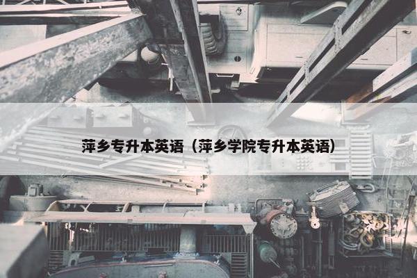 萍乡专升本英语（萍乡学院专升本英语）