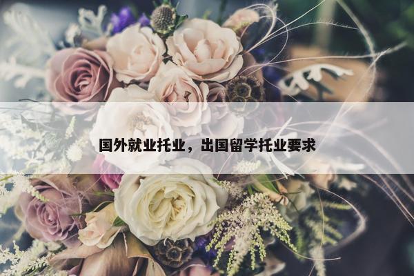国外就业托业，出国留学托业要求