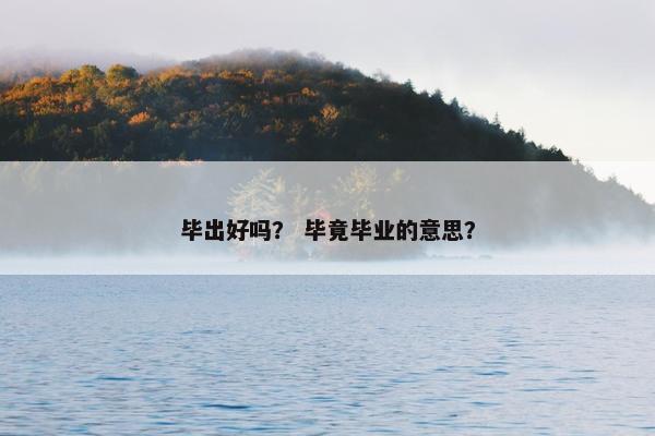 毕出好吗？ 毕竟毕业的意思？