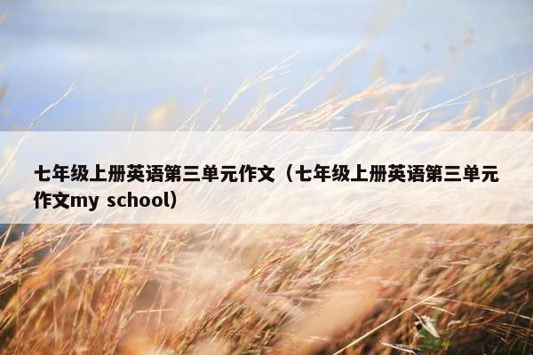 七年级上册英语第三单元作文（七年级上册英语第三单元作文my school）
